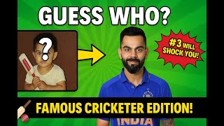 Guess the Cricketer from Their Childhood Photo|Sachin, Kohli, Dhoni & More |Cricket Quiz Challenge!