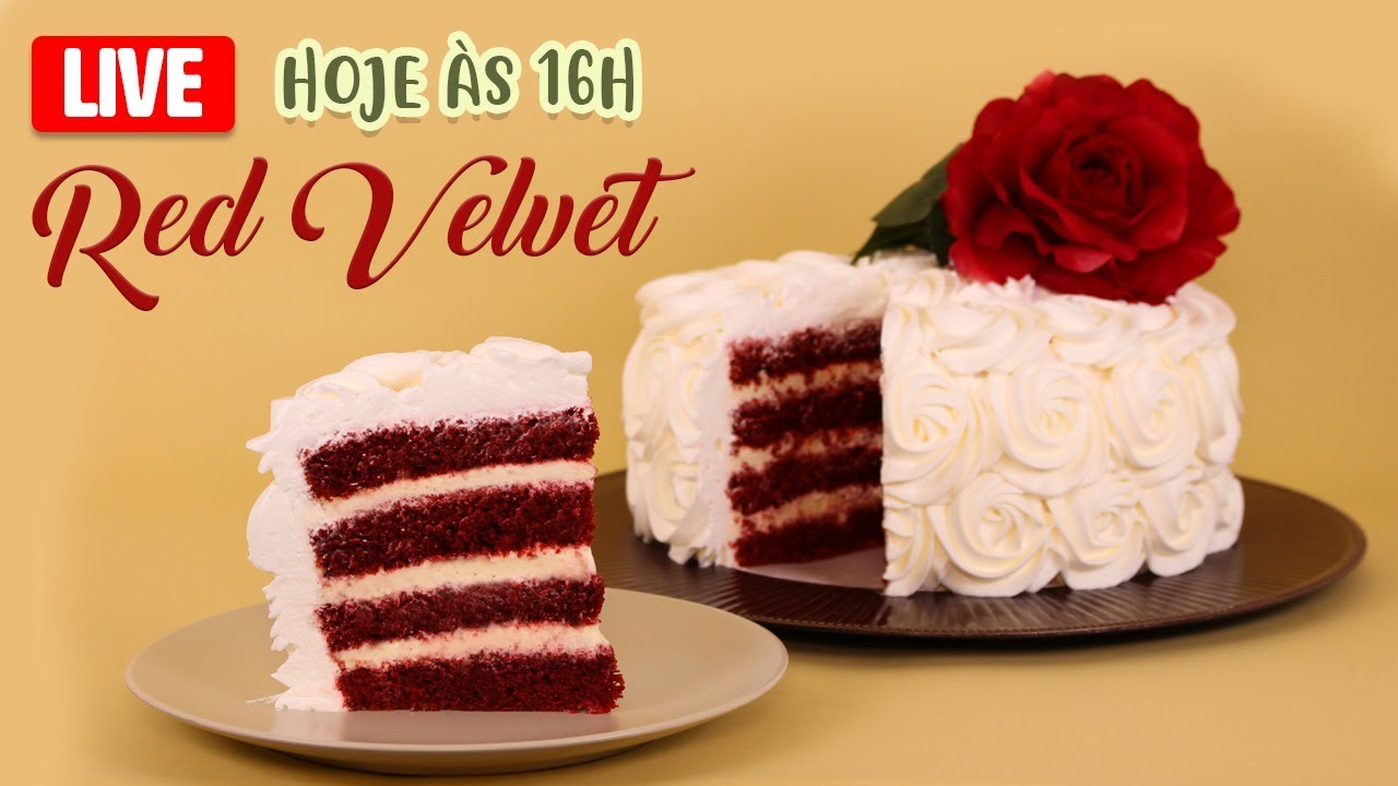 🔴 Live - Bolo Red Velvet - Chef Silvia Nicolau
