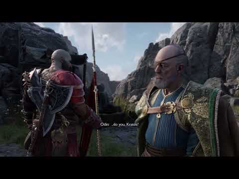 God of War Ragnarok - Forging Destiny: Odin Talks to Kratos "Dad to Dad" "Return My Son" Cutscene