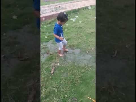Harshika Deepak Patwari Baby rain dance