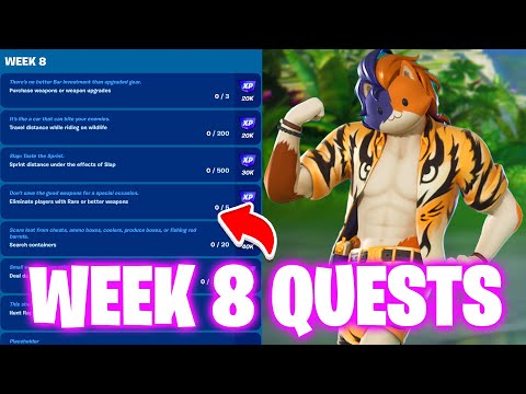 How To Complete Week 8 Quests in Fortnite - All Week 8 Challenges Fortnite Chapter 4 Season 3