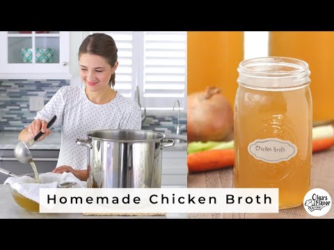 How To Make Homemade Chicken Broth - Incredible Flavor!