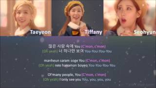 Girls' Generation TTS   First Snow 첫눈처럼 Color Coded Lyrics ENG ROM HAN