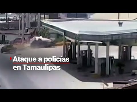 ¡Es un infierno! | Captan momento en el que MATAN a elementos de la Guardia Estatal de Tamaulipas
