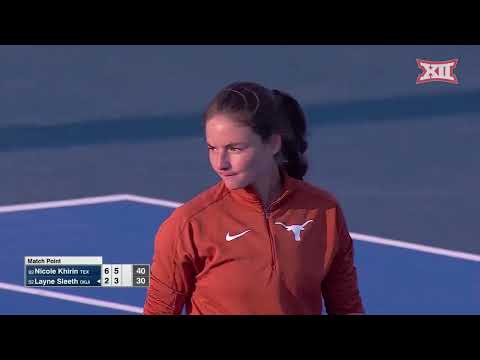 2023 Big 12 Women's Tennis Championship - Texas vs Oklahoma Highlights
