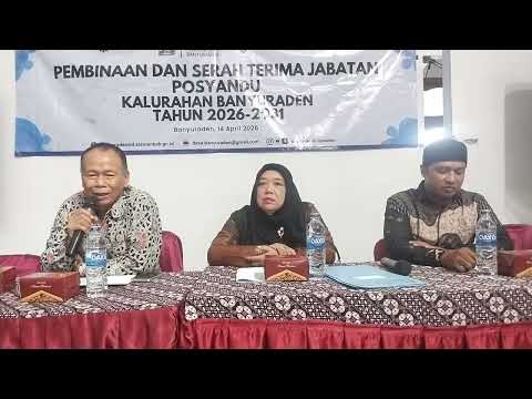Pembinaan dan Sertijab Posyandu Banyuraden 2026-2031