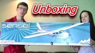 Sensei Trainer RC Plane Unboxing - Flyzone EP 58" Rx-R and RTF