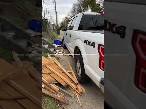 Demo of crumbling wall. Phase 1 completed.