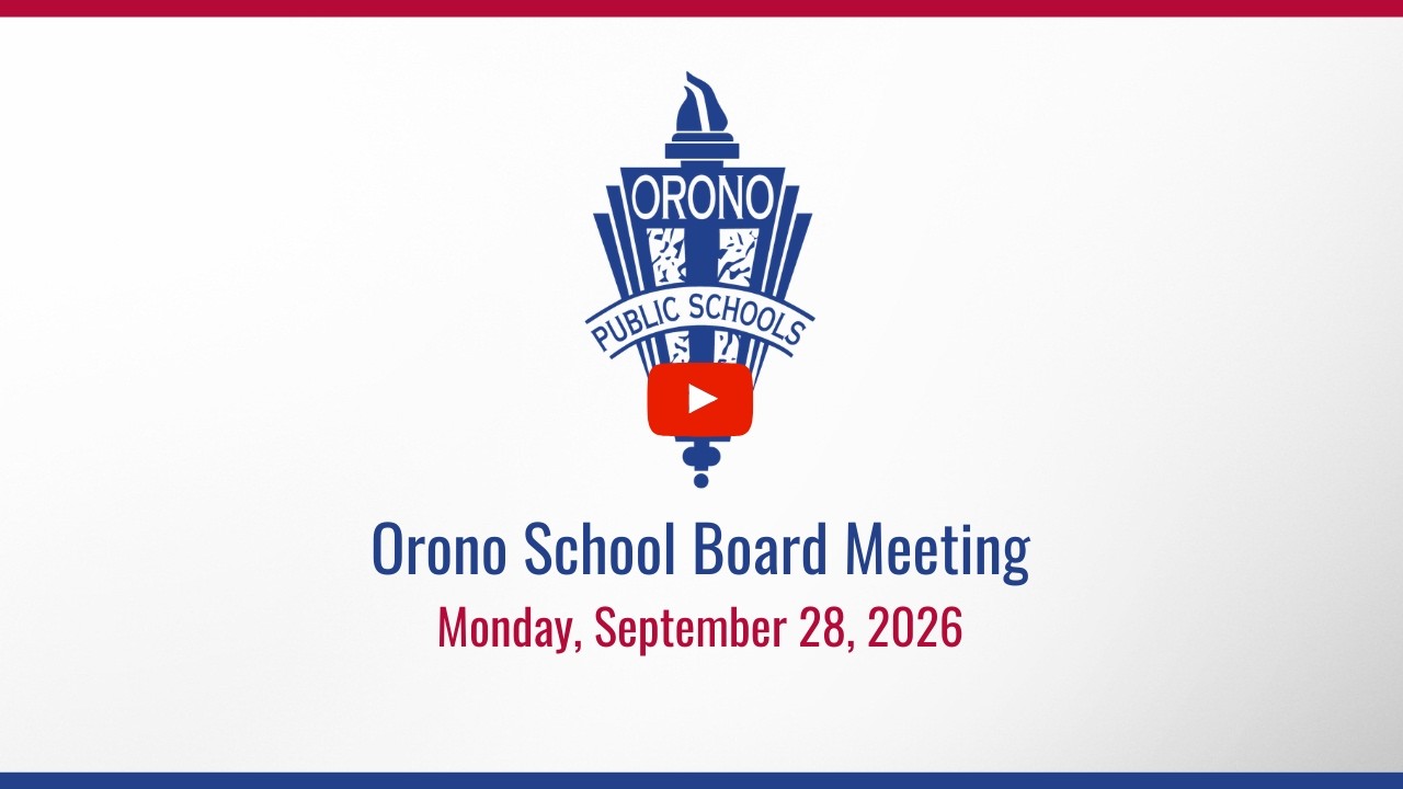 Orono School Board Meeting 9/28/26