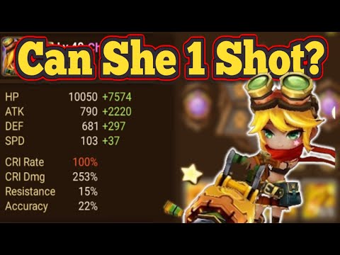 Christina From Meme To Insane DMG! - Summoners War