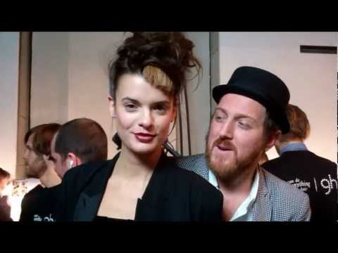 Backstage at Jean-Pierre Braganza for LFW AW12