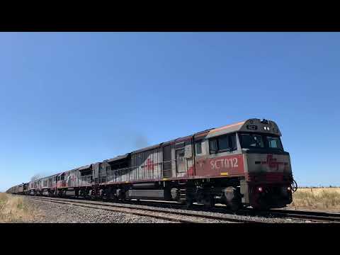 SCT012 SCT007 CSR007 CSR009 T357 S303 On 6MP9 SCT Freight Train At Gheringhap (31/12/2021)