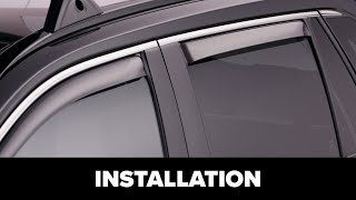 WeatherTech Side Window Deflector Installation with Adhesive