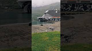 Where are you going today? Cruising Norvegian Fjords with Msc Euribia 🚢🫶 #msceuribia #cruiseship