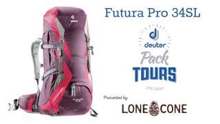 Deuter Futura Pro 34 SL / aubergine-maron (3401018-5525) - відео 4