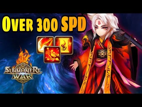 Over 300 SPD Jeogun (Fire Art Master) [CRAZY] - Summoners War