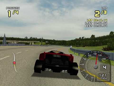 Ford Racing 2 Hard Walkthrough Part 17 - Ford Challenge: Concept - 1996 Ford Indigo Concept