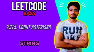 YouTube video '2315. Count Asterisks | LEETCODE EASY'