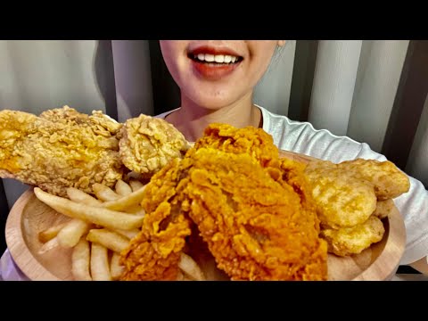 ASMR McDonald’s FRIED CHICKEN (EATING SOUNDS) NO TALKING- MPD - ASMR