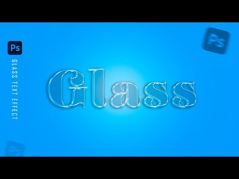Glass Text Effect/Glass Logo Effect | Photoshop Tutorial | Glass Text