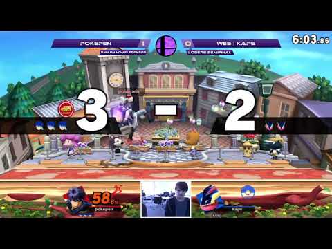 WeS | Kaps (Greninja) vs Pokepen (Ike) - Smash Homelessness - Losers Semis