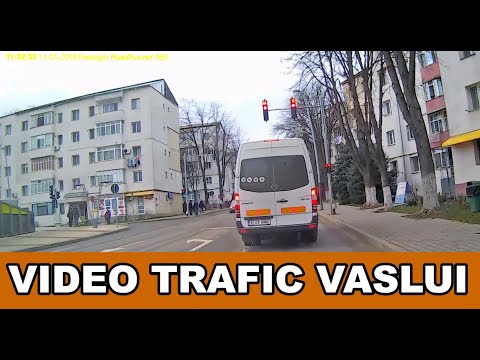 Orasul VASLUI traseu Scoala 4 - Traian - Independenta - Racovita video Full Hd 1080p