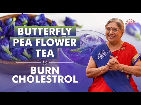 Lower Cholesterol: Butterfly Pea Flower Tea for Cholesterol Control | Natural Solution | Dr. Hansaji