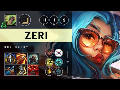 Zeri ADC vs Xayah - KR Grandmaster Patch 25.16