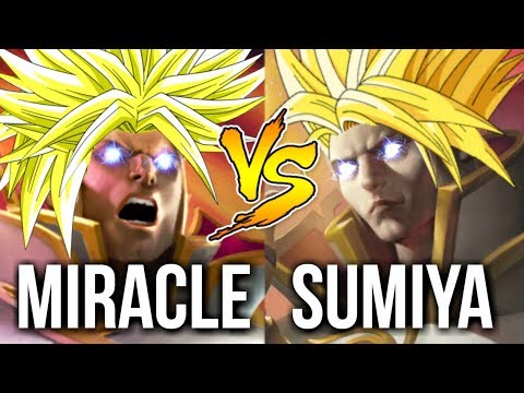 EPIC INVOKER BATTLE OF HISTORY - Miracle- vs SumiYa Dota 2