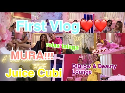 MAGANDA AT MURANG SPA AT KAINAN SA MANILA | D’BROW & BEAUTY LOUNGE | JUICE CUBI | FIRST VLOG |