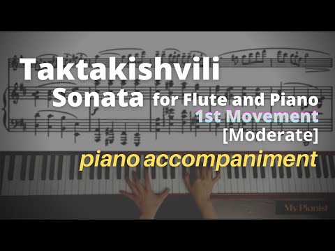 Taktakishvili - Sonata for Flute and Piano, 1st Mov: Piano Accompaniment [Moderate]
