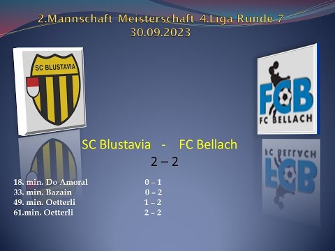 2.Mannschaft Meisterschaft 4.Liga SC Blustavia - FC Bellach