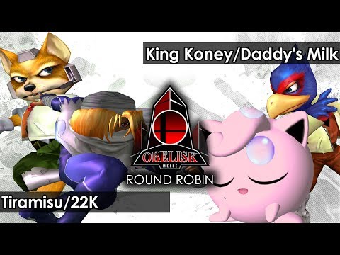Melee: Tiramisu/22K V King Koney/Daddy's Milk - Obelisk 56 Tournament SSBM