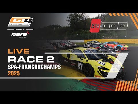 LIVE I Race 2 I Spa I GT4 European Series pwd by RAFA Racing Club 2025 (English)