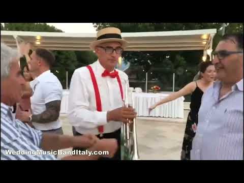 Wedding music Italy- jazz band MM Dixie roaming band Tuscany- Umbria Amalfi Coast- Sorrento-Venice-