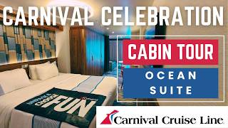Carnival Celebration Ocean Suite Tour | Full Walkthrough & Suite Review