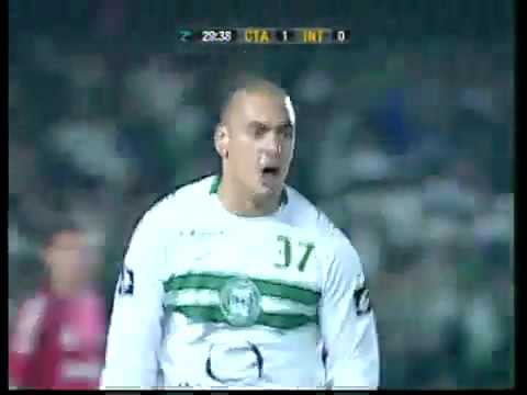 Coritiba 1 x 0 Internacional copa do brasil gol de Ariel 4 de Junho 2009