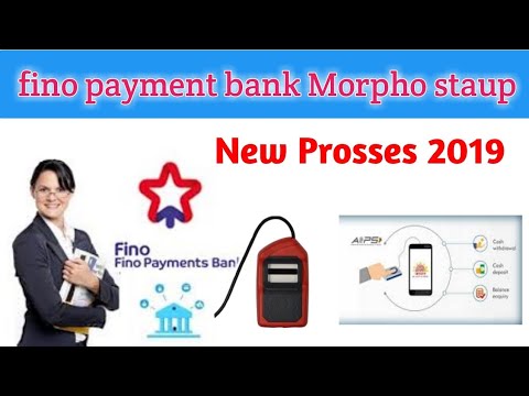 Fino payment bank Morpho Rd service installation New process 2019 Video