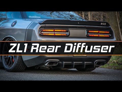 ZL1 Addons Challenger Rear Diffuser
