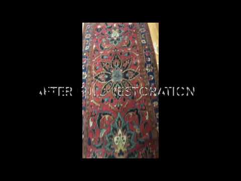 150 Years Old Antique Persian Lilihan Rug Repair NYC Runner Restored & Custom Pieced
