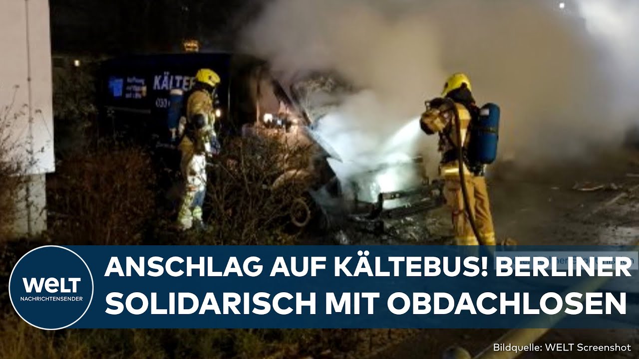 BERLIN: Brandanschlag auf "Kältebus" macht fassungslos! Bürger überwältigen Stadtmission mit Spenden