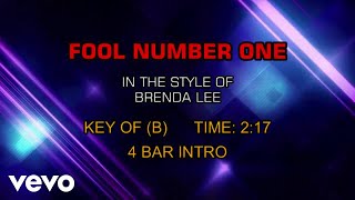 Brenda Lee - Fool Number One (Karaoke)