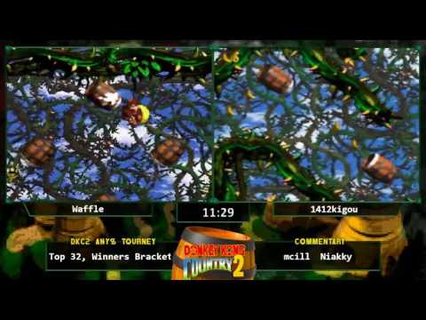 waffle42 vs 1412kigou - Donkey Kong Country 2 Any% Tournament 2016
