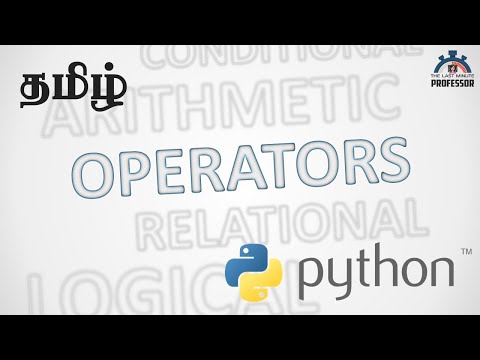 Operators Using Python In Tamil