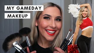 GAME DAY MAKEUP GRWM (beginner friendly ♥) | College Dance Team