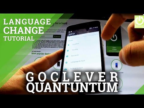Change Language GOCLEVER Quantum 3 500 - Language Settings