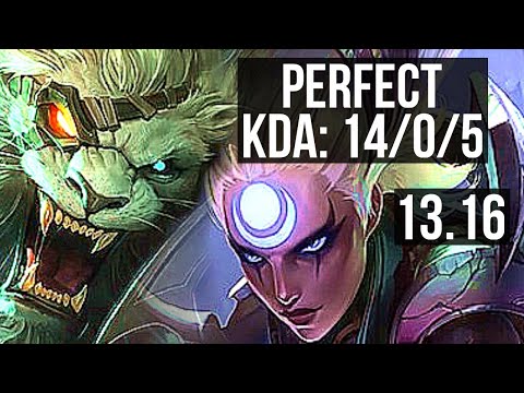 RENGAR vs DIANA (JNG) | 14/0/5, 10 solo kills, 67% winrate, Legendary | EUW Master | 13.16