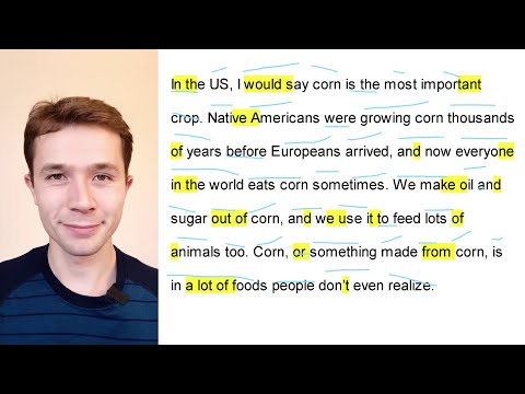 American English Intonation Practice | IELTS Topic: Describe an Important Crop in Your Country