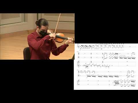 Don Freund's Autumnsongs piano trio, performance,  score and combined