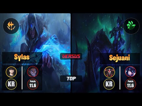 Roach SYLAS (Top) [Conqueror] VS SEJUANI - Grandmaster KR Patch 11.6